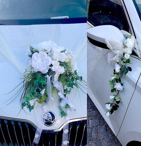 Dekorace na auto nevěsty